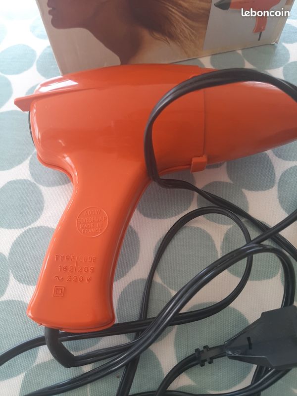 Sèche cheveux orange vintage (image 5)