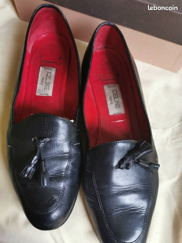 mocassins CELINE bleu marine p38 (image 2)