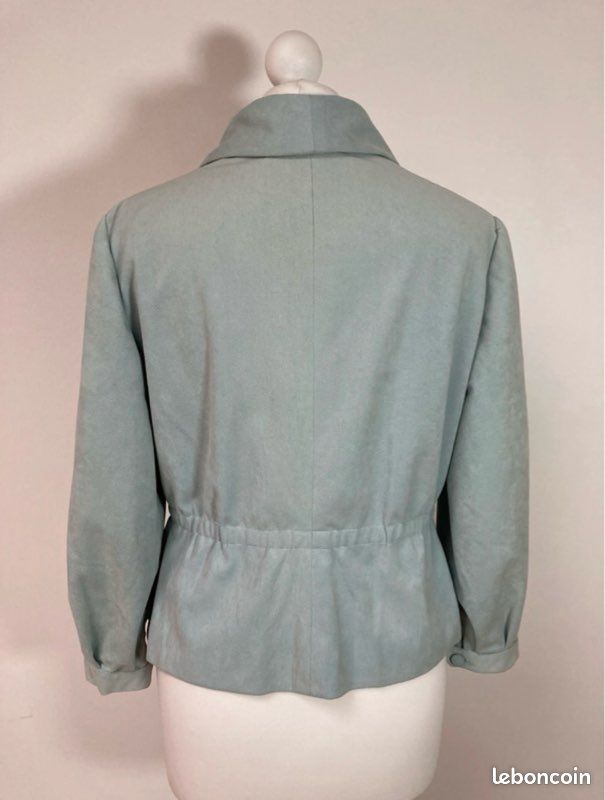 Blazer en velours bleu clair vintage taille S (image 3)