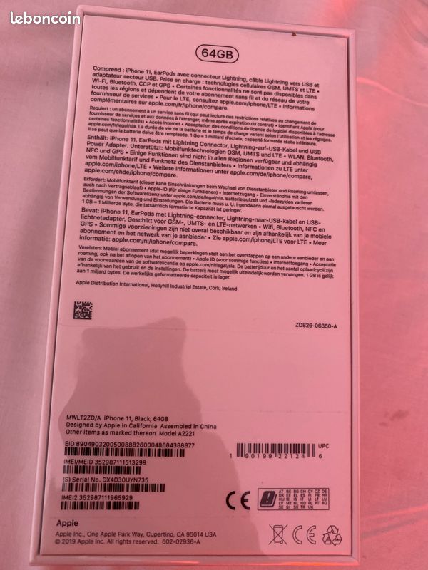 IPhone 11 noir 64 gb sous blister (image 2)