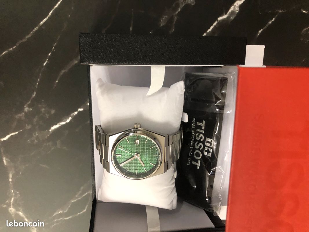Cadran De Montre Tissot Automatic Vert - Pièce Neuve De Stock Pour Remplacement, Diamètre 30,6 Mm