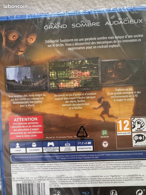Oddworld Soulstorm PS4 (sous blister) (image 3)