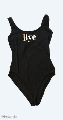 Body bustier string noir XS / S Bershka - Vêtements