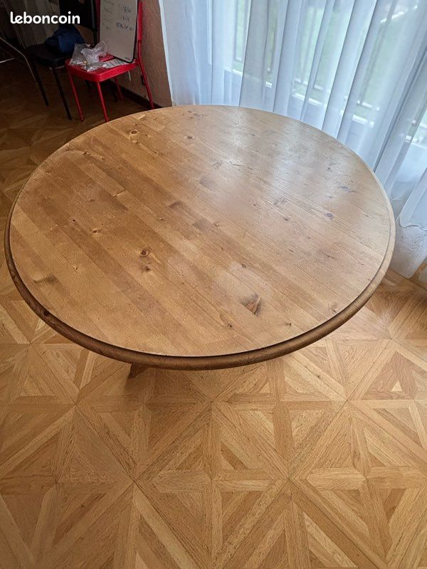 Table ronde pin anglais (image 2)