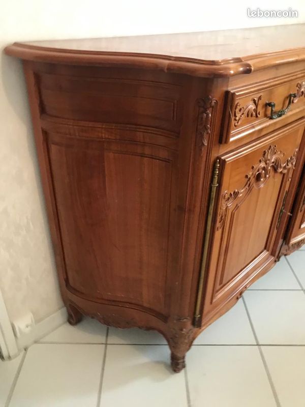 Beau buffet merisier massif style régence (image 4)