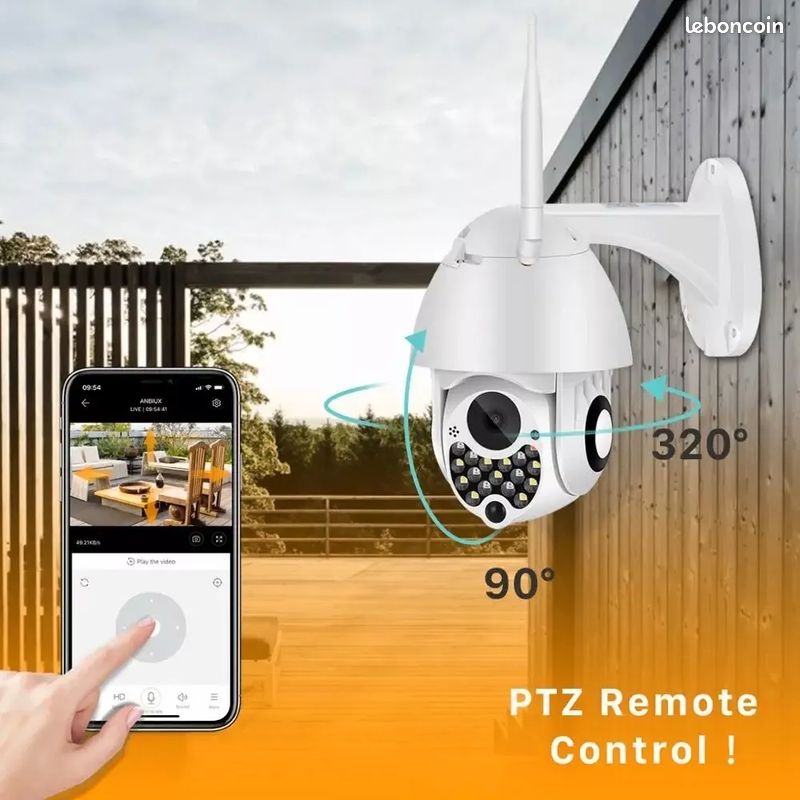 Caméra de Surveillance WiFi Exterieure, Netvue Full HD 1080P Vidéo Surveillance Extérieur