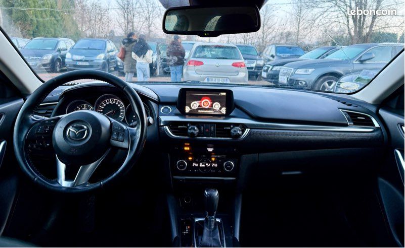 Mazda 6 berline 2.2l d 150cv boîte à vitesse automatique 170.600kms 06/2016 clim gps finition skyactive (image 5)