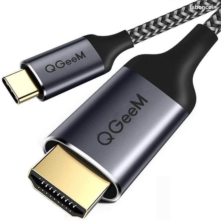 Câble Adaptateur USB Vers HDMI QGeeM — Neuf Sous Blister, Prêt à Brancher !