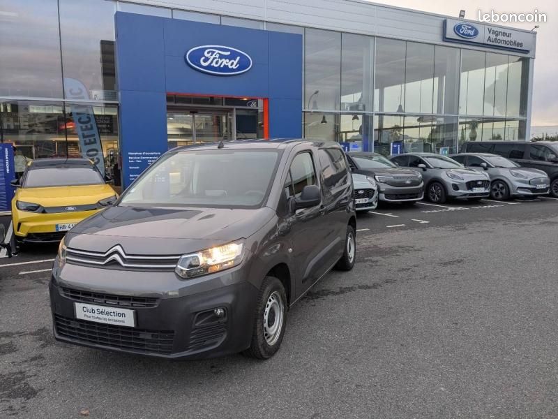 Citroen Berlingo Van M 650kg BlueHDi 100 S&S Club BVM5 - TVA Récupérable - 10558.32 HT (image 1)