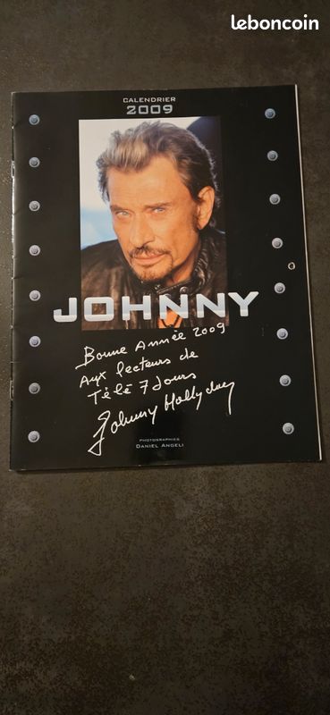 Calendrier johnny hallyday 2009 (image 1)