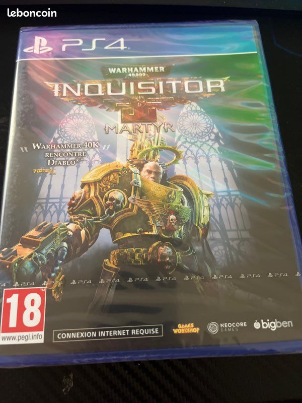 PS4 , jeu WARHAMMER 40000 INQUISITOR MARTYR, neuf sous blister