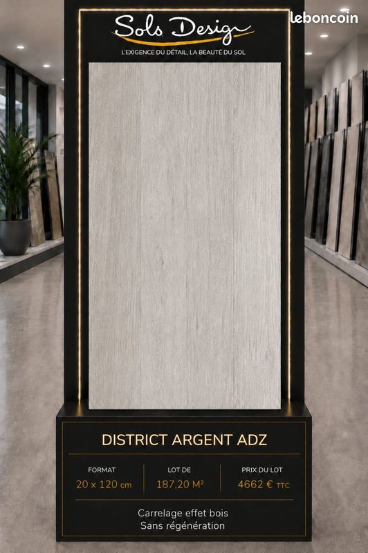 🔥 DÉSTOCKAGE CARRELAGE EFFET BOIS 20x120 (image 2)