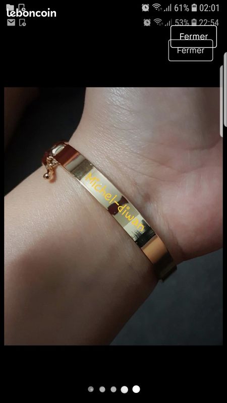 Bracelet maille américaine (image 2)