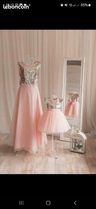 Robe Cérémonie Vetement Mere Et Fille Identique Robes