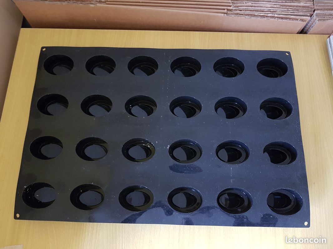 Moule silicone pavoflex Mallard Ferrière 24 Ovales NEUF patisserie (image 2)