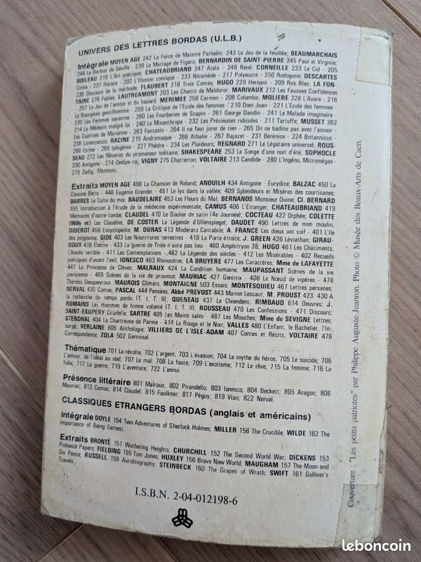 Lot de 2 livres : les misérables de Victor Hugo et le bourgeois gentilhomme de Molière (image 7)