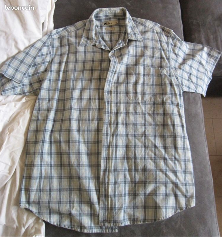 Chemise Jules Homme Taille XL - Blanche Et Noire, Très Bon état