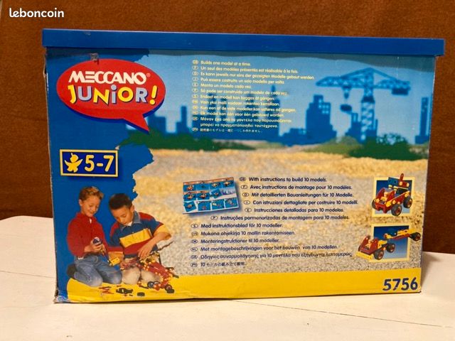 Lot De 56 Pièces Meccano Anciennes – N°99a Bleu Et Or, Longrines D’origine (occasion)