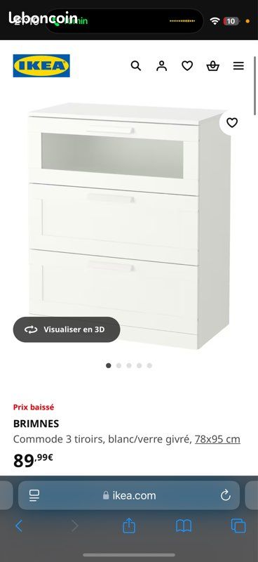 Commode blanche IKEA (image 4)