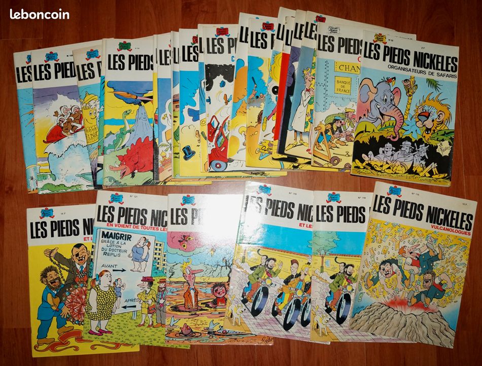 Lot ou détail PIEDS NICKELES éditions originales 57 Albums souples (1967 - 1988) (image 1)