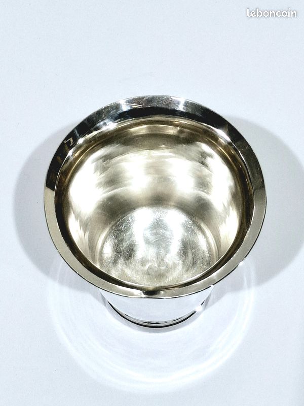 Timbale piedouche argent massif Minerve Ravinet d'Enfert 192gr XIXème