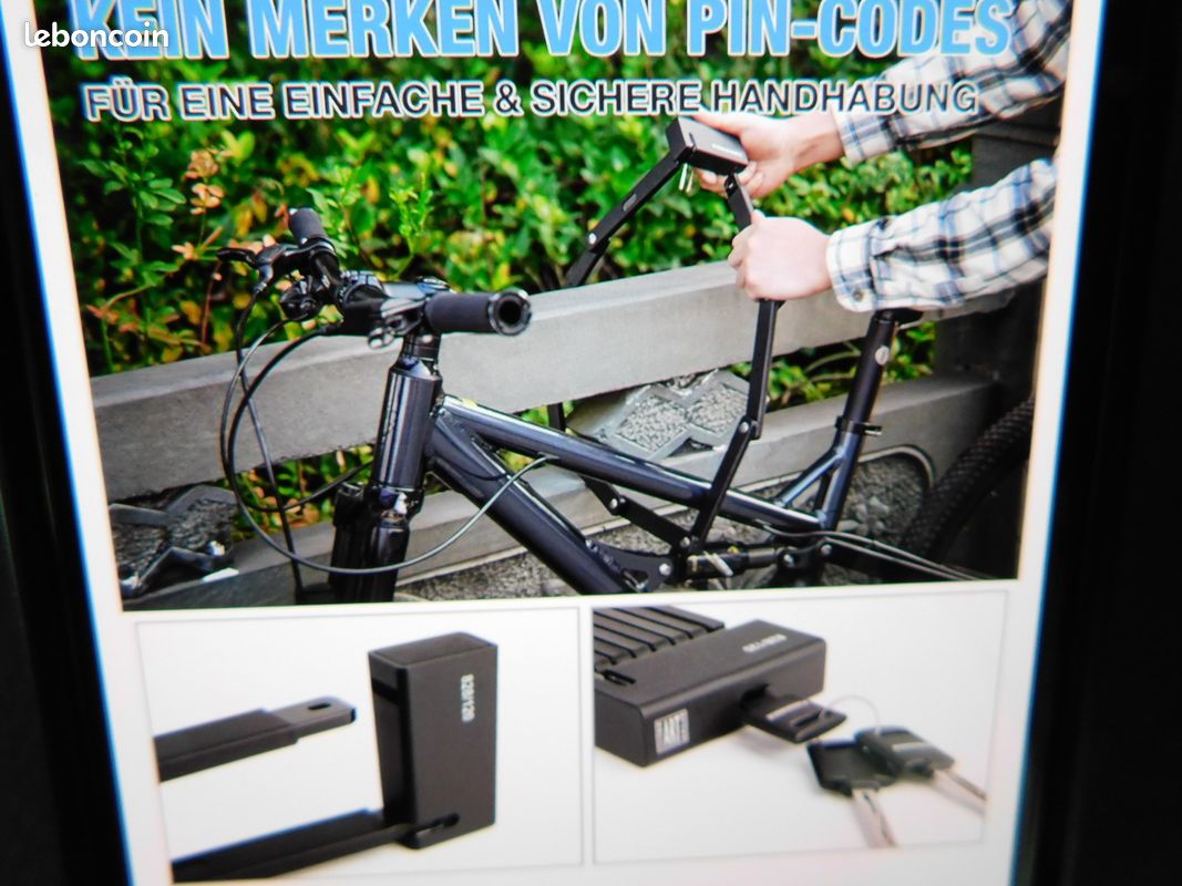 Antivol Vélo Pliable Secure Fold - Certifié ART, Pour Vélo Électrique Avec Support, 100cm, Haute Sécurité