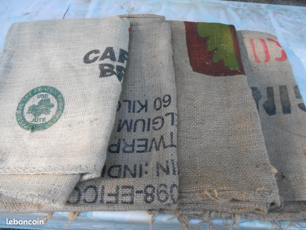 Sacs en toile de jute 8 piece (mirza4) (image 1)