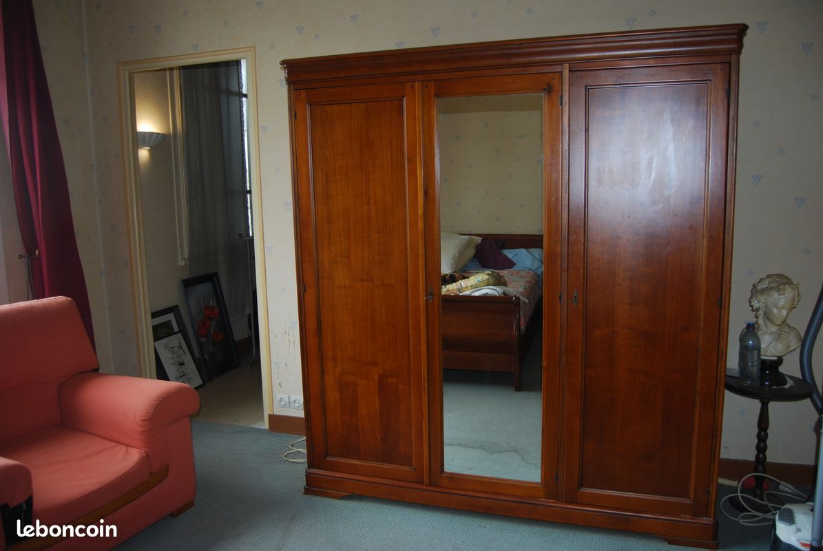 Lit armoire table de nuit (image 2)