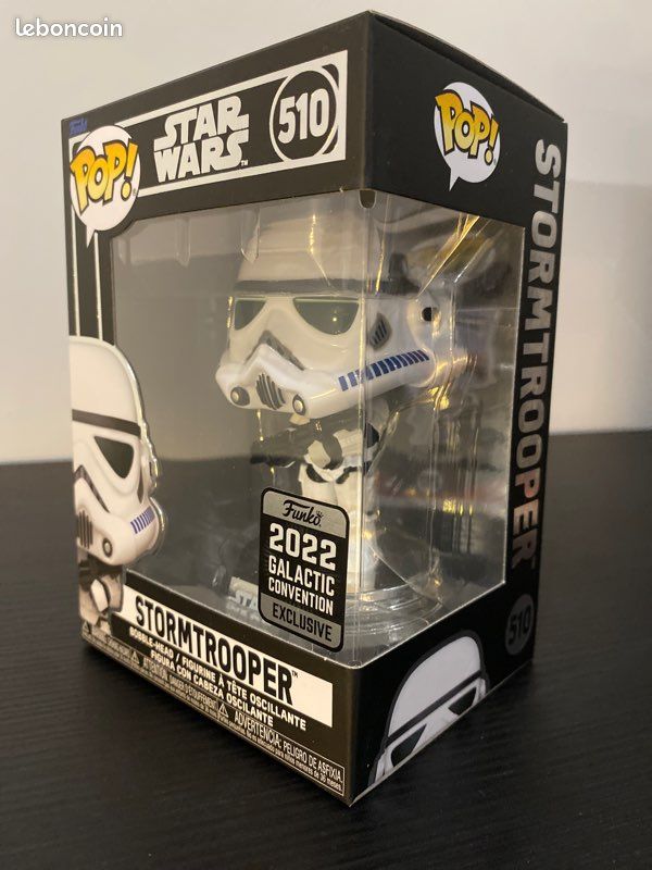 Star Wars Funko Pop Figurine Stormtrooper 510 Exclusive – 2022 Galactic Convention - Jeux & Jouets