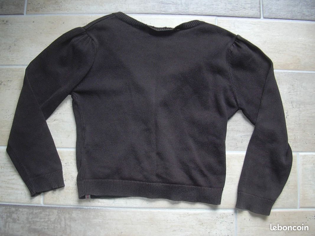 Gilet 5/6ans noir fille "MEXX" 100% coton (MGRE) (image 3)