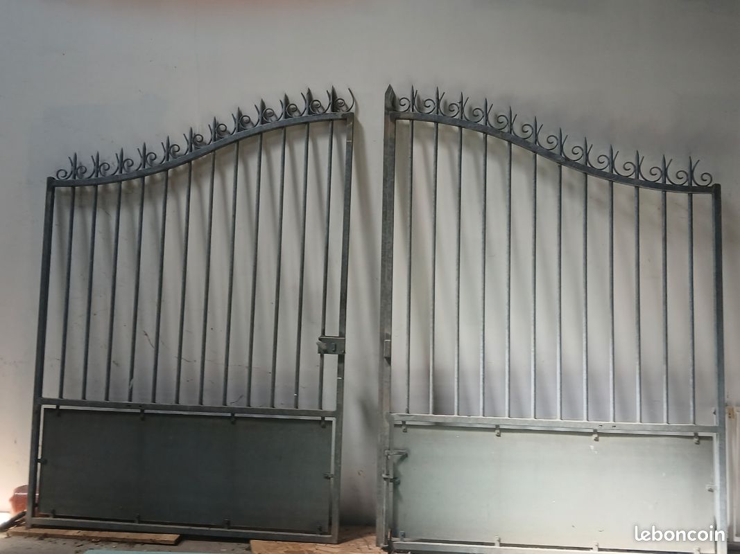 Portail prestige acier galvanise 3.5m (image 2)