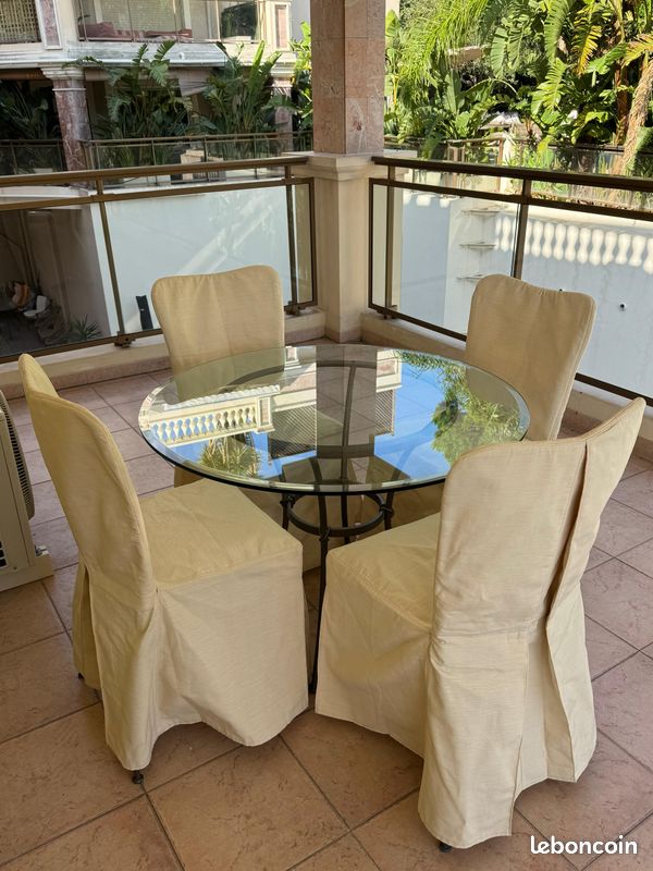 Ensemble de table et chaises en fer forgé CANTORI made in Italy (image 2)