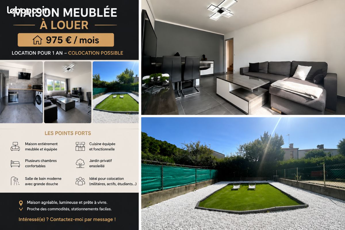 Maison 4 pièces 90 m² · à Carcassonne · 90 m² · 975 €/mois