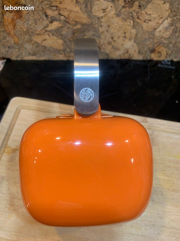 Très jolie théière en porcelaine orange (image 2)