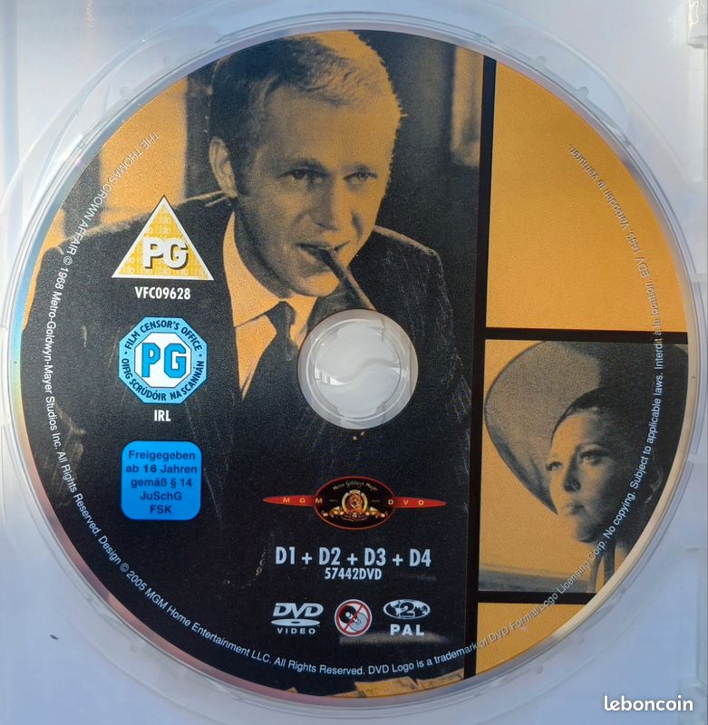 DVD L'affaire Thomas Crown Syeve Macqueen Faye Dunaway (image 3)