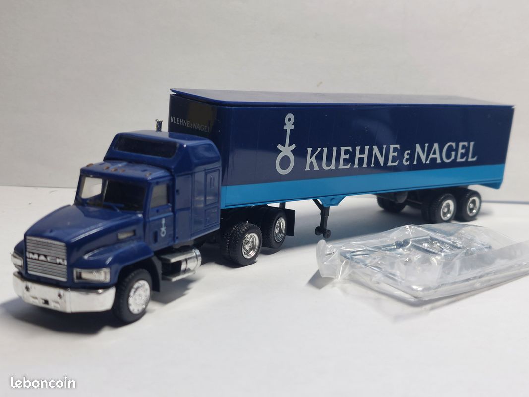Camion Américain + Remorque – Trucks NP Stuffi – Échelle 1/87 – Occasion