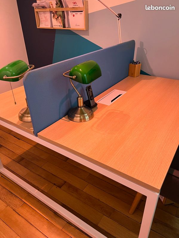 Bureau blanc bois (image 3)
