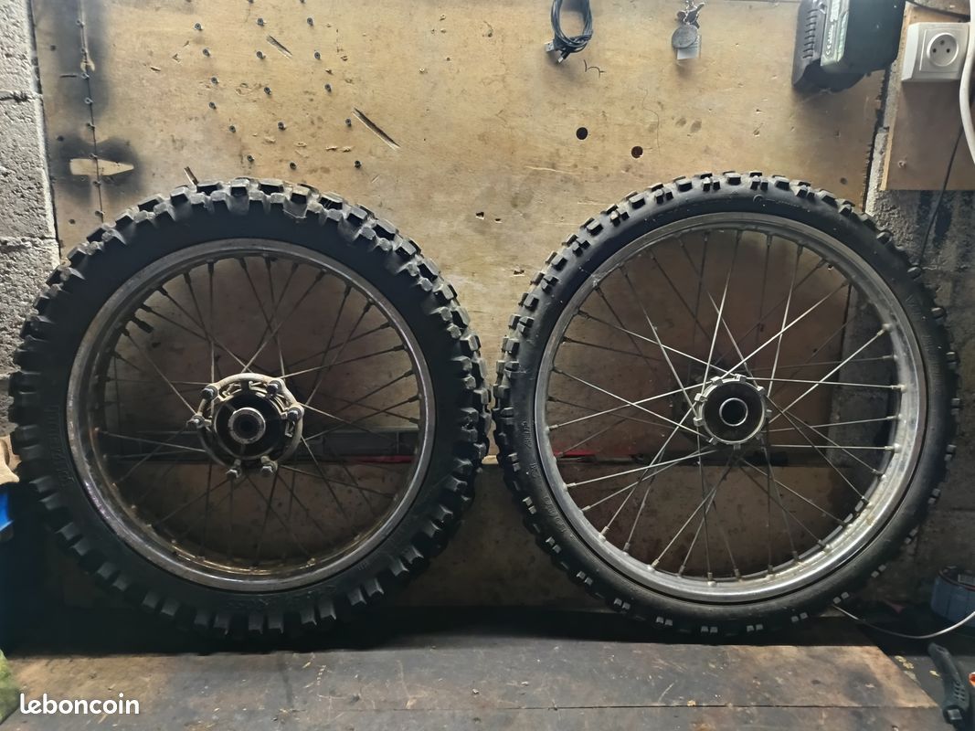Paire de roues / jantes Enduro 50cc / 125cc (image 2)