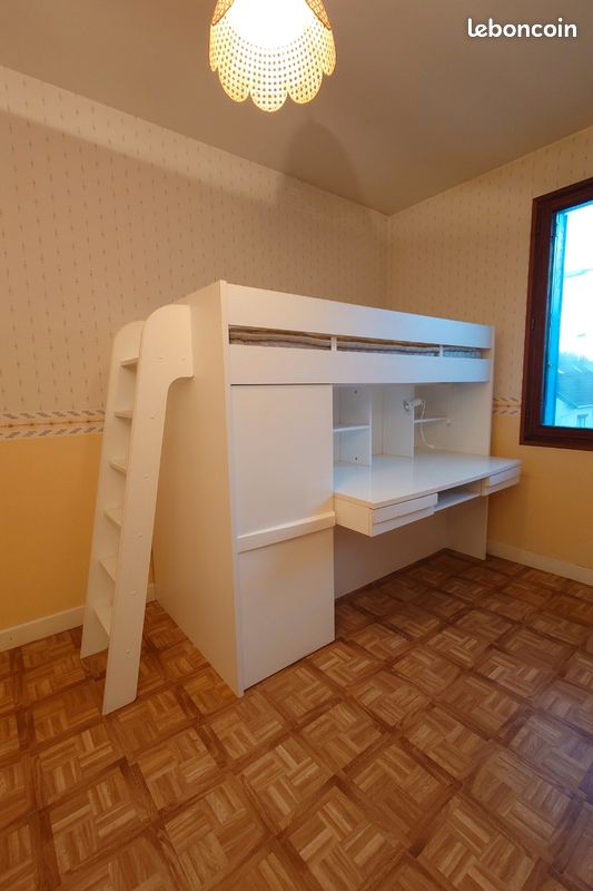 Lit Mezzanine de marque Gautier avec bureau et penderie (image 1)