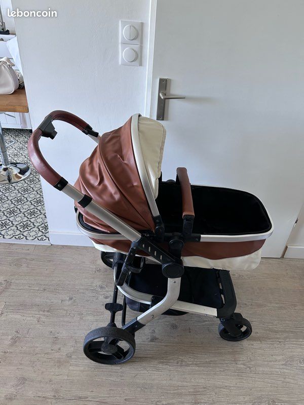 Poussette pour bébé marron (image 3)