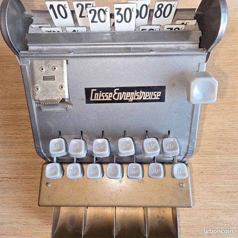Jouet Ancien : Caisse Enregistreuse Des Années 1950 - En Très Bon état