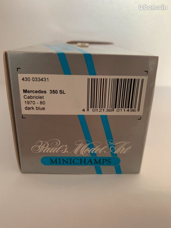 Miniature Minichamps 1/43 - Mercedes 350 SL Cabriolet Hardtop - Réf 940033450