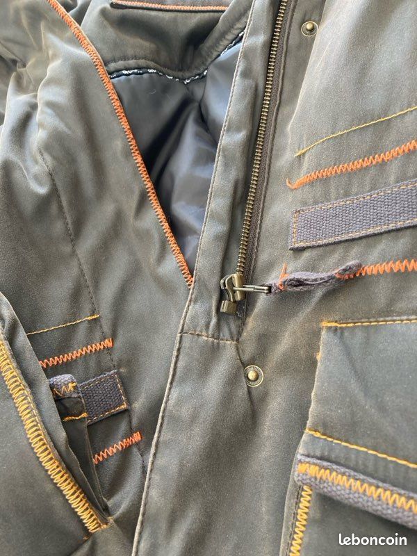 Veste chaude imperméable kaki T 38/40 matelassée « …Cie » (image 12)