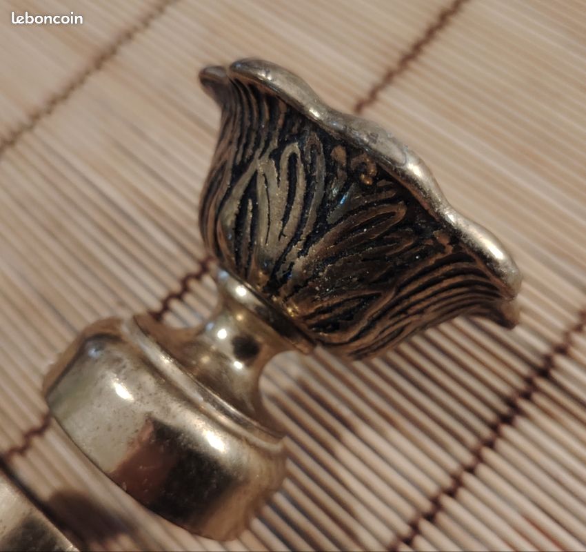 Paire d’embouts de tringle à rideau anciens (image 1)