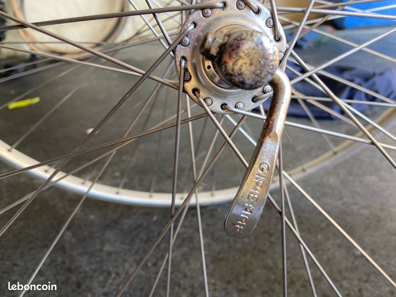 Moyeux GIPIEMME Vintage Pour Vélo De Route/course - Aluminium Italie - Argenté