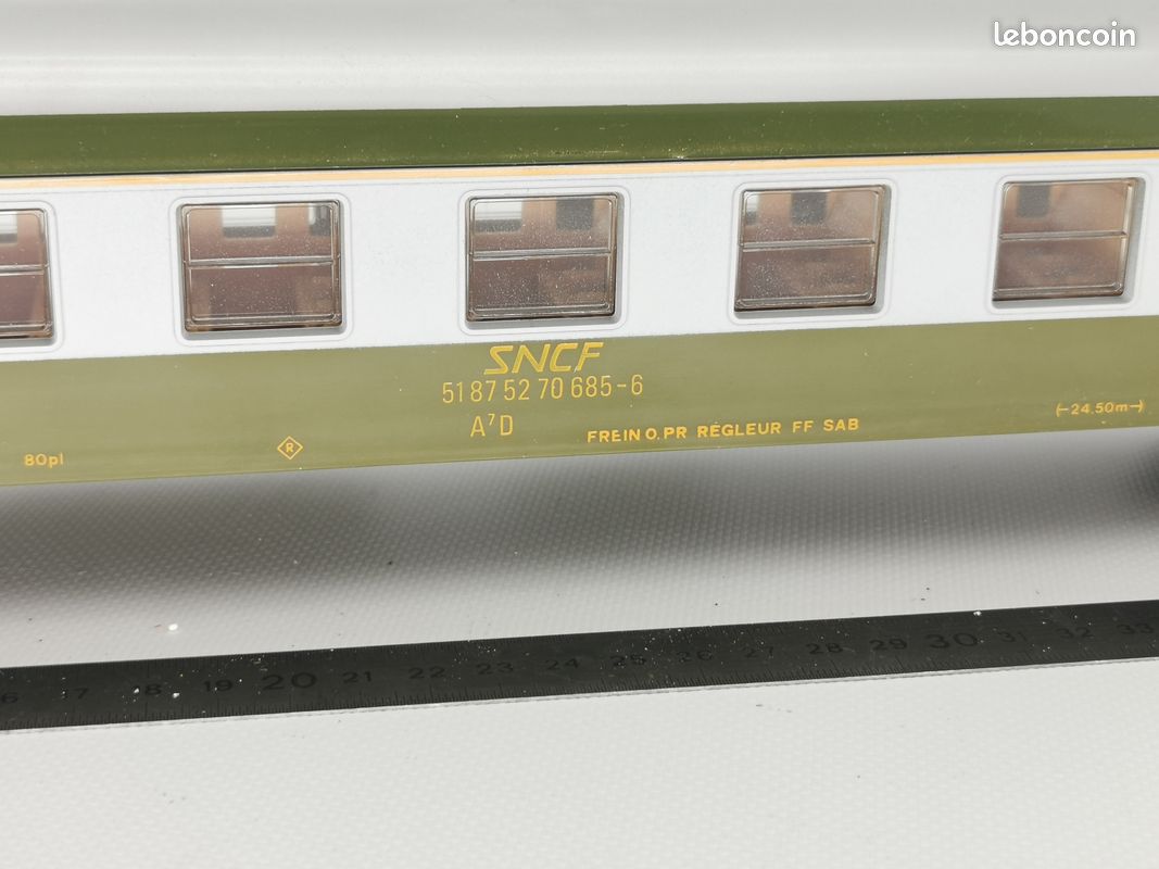 Lima échelle 0 / o voiture sncf de type a7d mixte première / fourgon - Jeux & Jouets Lima échelle 0 / o voiture sncf de type a7d mixte première / fourgon - Jeux & Jouets