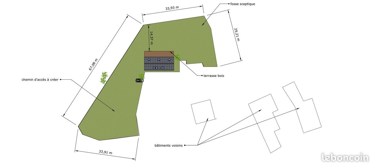 Terrain 2060 m² · à La Baconnière · 2 060 m² · 60 000 €