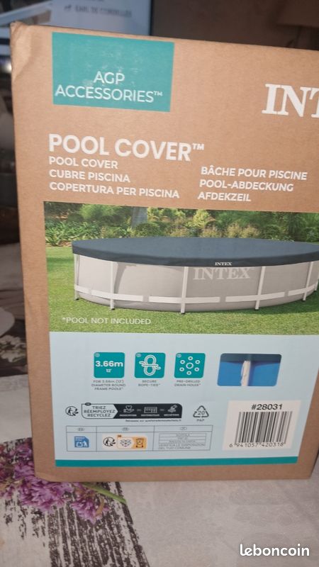 Vends bache intex pour piscine (image 2)