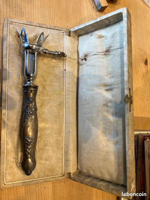 PINCE À GIGOT avec Manche en Argent Fourré - MINERVE - 124g EUR 25,00