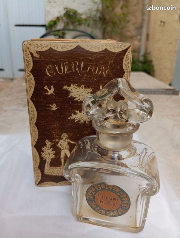 Flacon vide parfum cristal l'heure bleue (image 1)